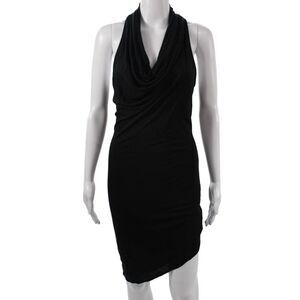 Helmut Womens Bodycon Tank Dress Black Sleeveless Designer Size 0P